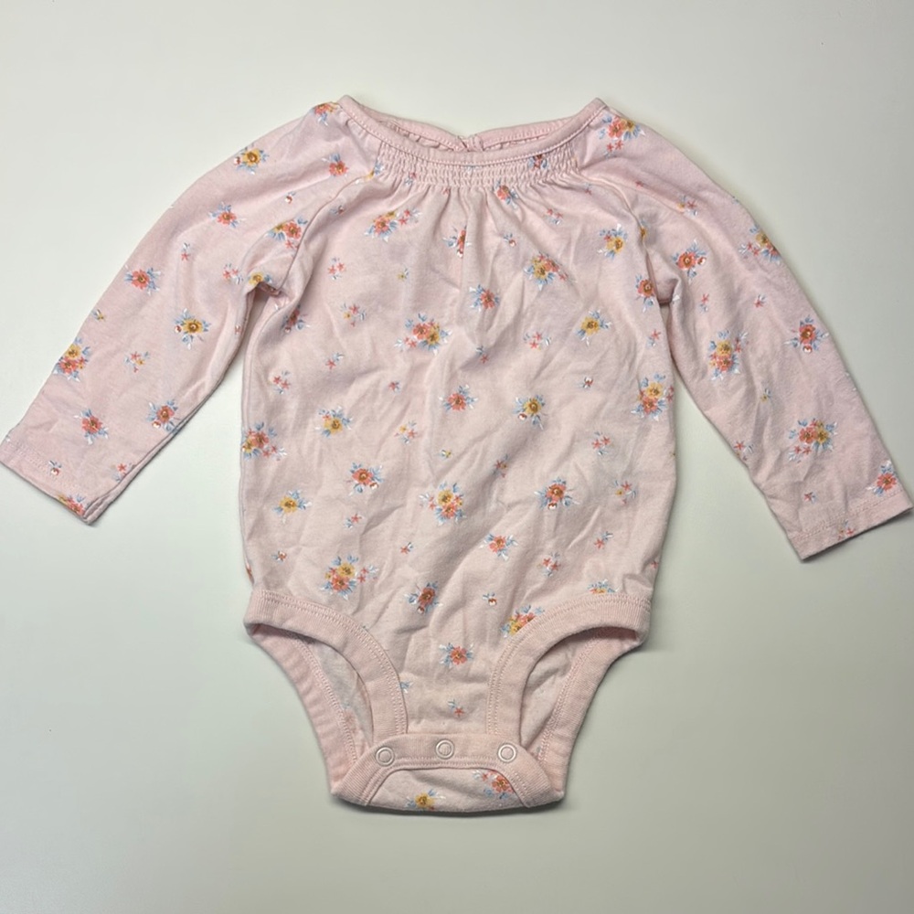 Osh Kosh Floral Pink Kids One Piece- 3-6 Month
